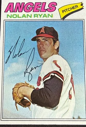 1977 Topps Nolan Ryan — a 1970s card