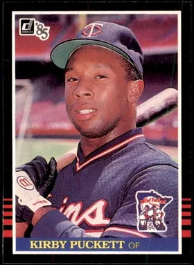 1985 Donruss Kirby Puckett — an early-80s card